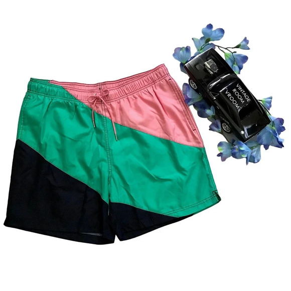 Lands' End NWOT Volley Swim Trunk Men Various - Picture 1 of 12